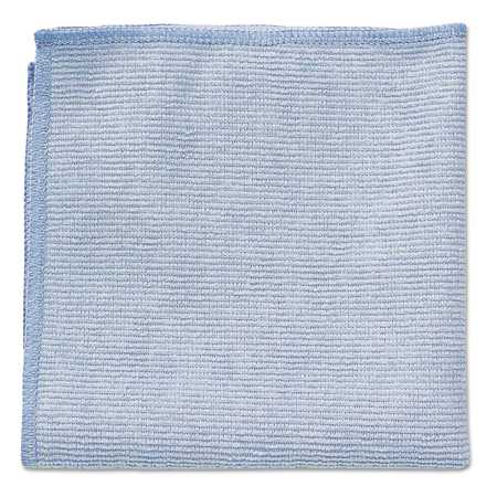 RUBBERMAID COMMERCIAL Microfiber Cleaning Cloths, 12 x 12, Blue, PK24 1820579